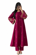 Embroidered khaddar 3 piece