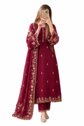 Embroidered khaddar 3 piece
